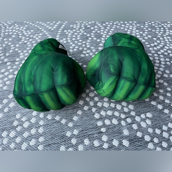 Marvel Hulk Super Hero Costume Wig Hair HULK Smash Hands Halloween Infant 12 24 - Picture 12 of 14